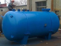 Glass lined horizontal storage tank